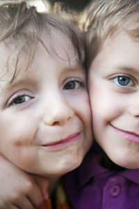 Close-up portrait of cute boy