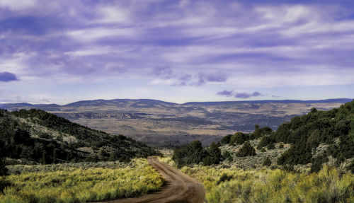 Scenic view of landscape against sky