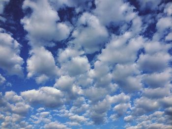 Low angle view of cloudy sky