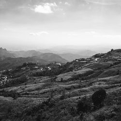 Scenic view of landscape against sky