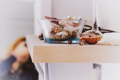 Close-up of food on table at home