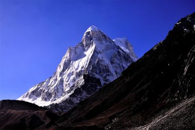 Mount shivling, gaumukh-tapovan, uttarakhand, india