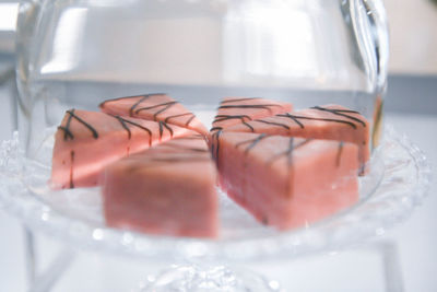 Close-up of drink in glass on table