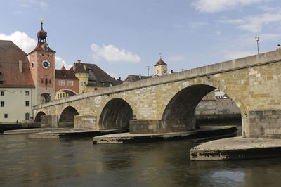 Unesco world heritage old town of city regensburg in bavaria