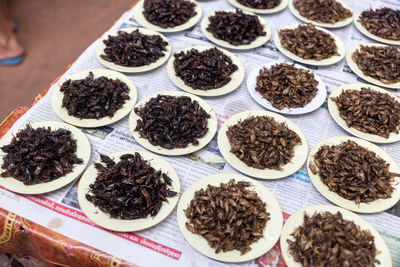 Close-up of food on table