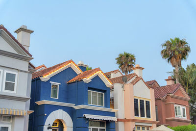 Low angle view of buildings against sky