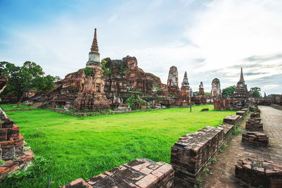 View of temple against sky