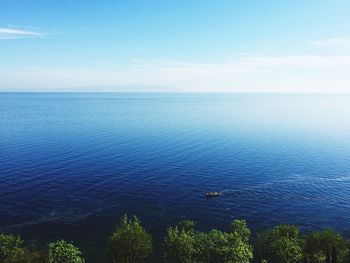 Idyllic shot of blue sea against sky