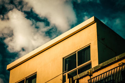 Low angle view of building against sky