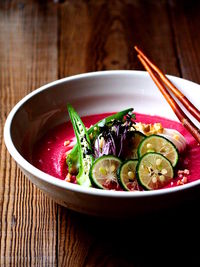 Close-up of salad in bowl