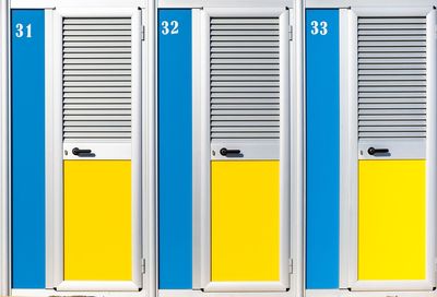 Full frame shot of yellow door