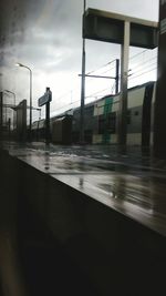 Built structures against the sky