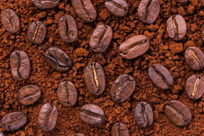 Full frame shot of coffee beans