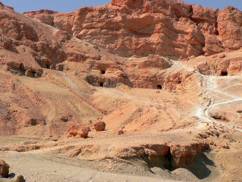 Scenic view of rock formations