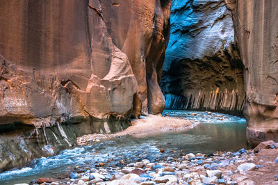 Rock formations in cave