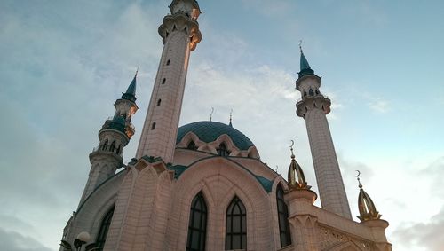 Low angle view of building against sky