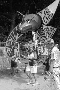 Children playing in park