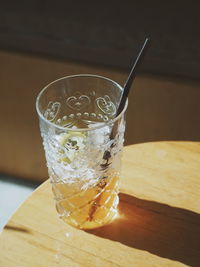 Close-up of drink on table