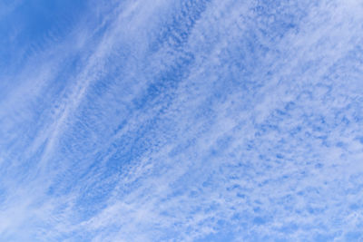 Low angle view of clouds in sky