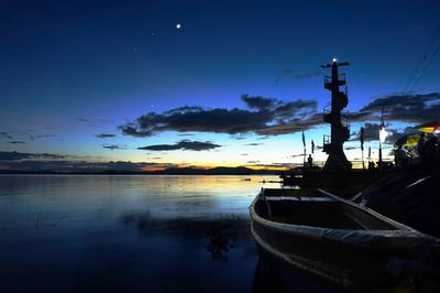 Seascape at dusk