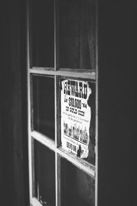 Information sign on wall