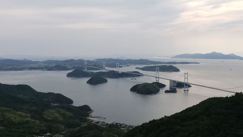 Panoramic view of japanese ocean