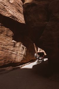 Rock formations in cave