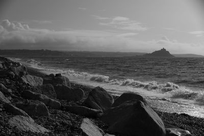 Scenic view of sea against sky