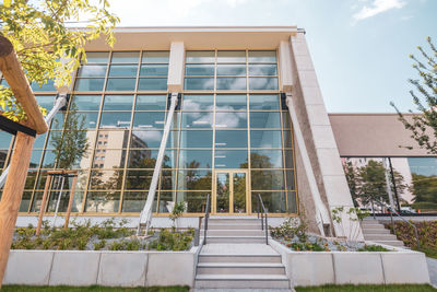 Low angle view of building against sky