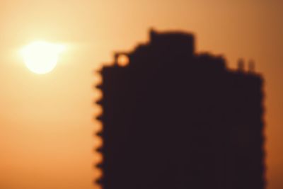 Close-up of camera against sun