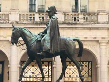 Statue of historic building