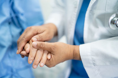 Close-up of human hands