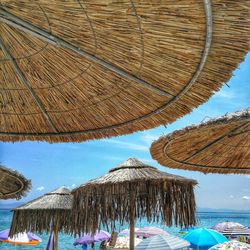 Panoramic view of beach against sky