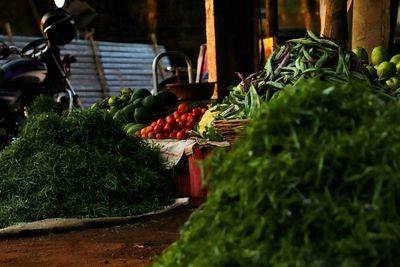 Fruits for sale at market stall