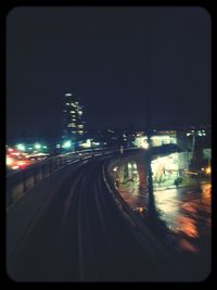 City street at night