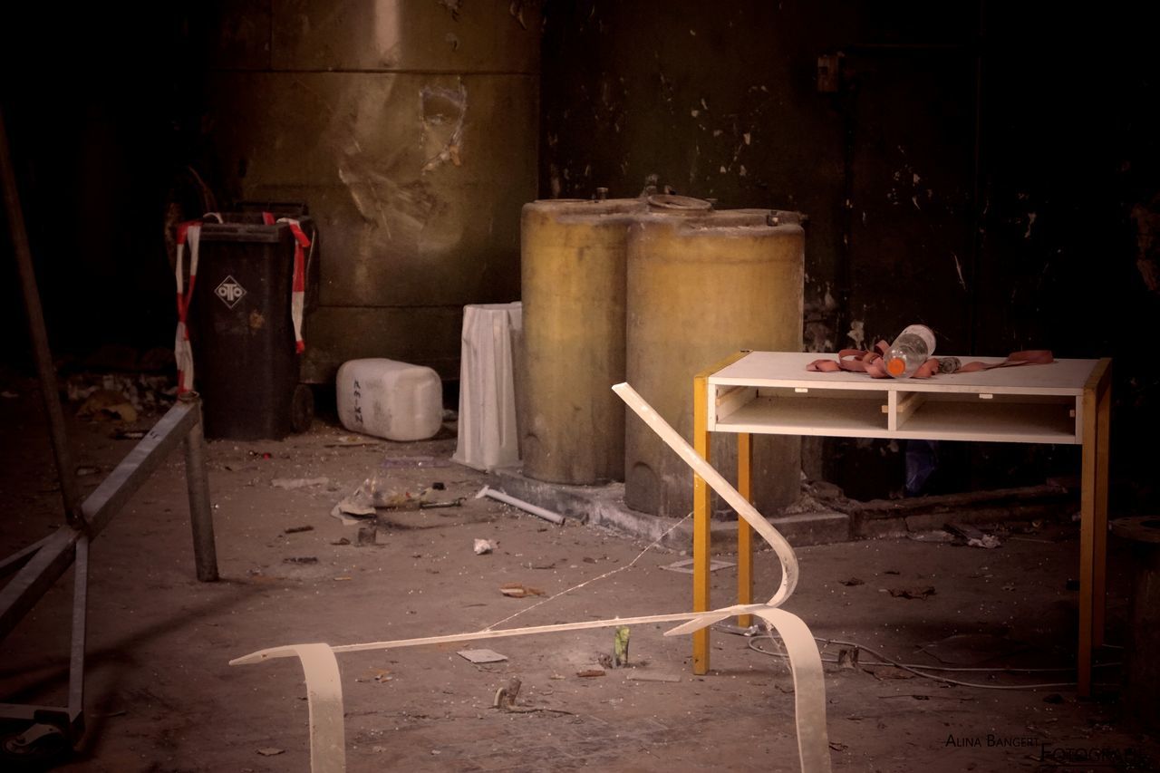 indoors, architecture, industry, messy, domestic room, one person, abandoned, building, table, nature, construction industry, day, built structure, old, furniture, occupation