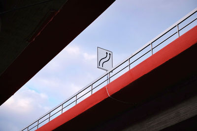 Low angle view of bridge against sky