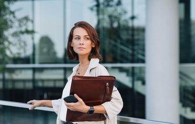 Young woman using digital tablet