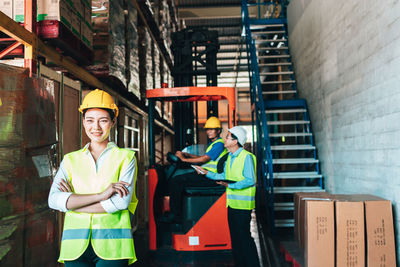 Man working in box