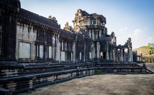 Exterior of temple against sky