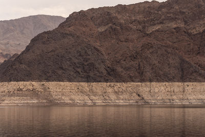 Scenic view of lake against mountain