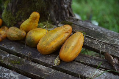 Close-up of fruits on table