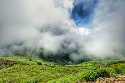 Scenic view of landscape against sky