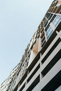 Low angle view of building against clear sky