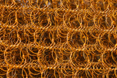 Full frame shot of metal chain