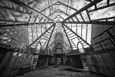 Interior of abandoned building