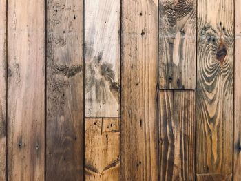 Full frame shot of wooden wall