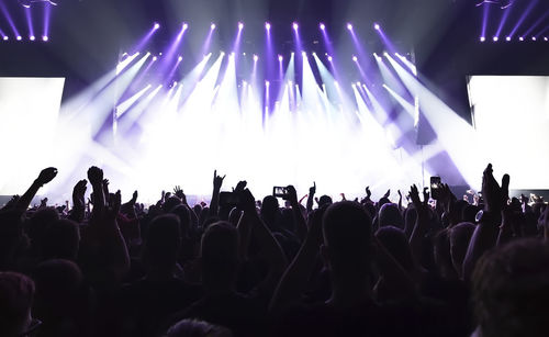 Crowd at music concert