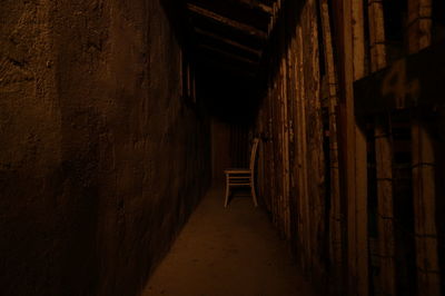 Interior of abandoned building