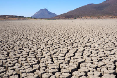 Scenic view of desert against sky